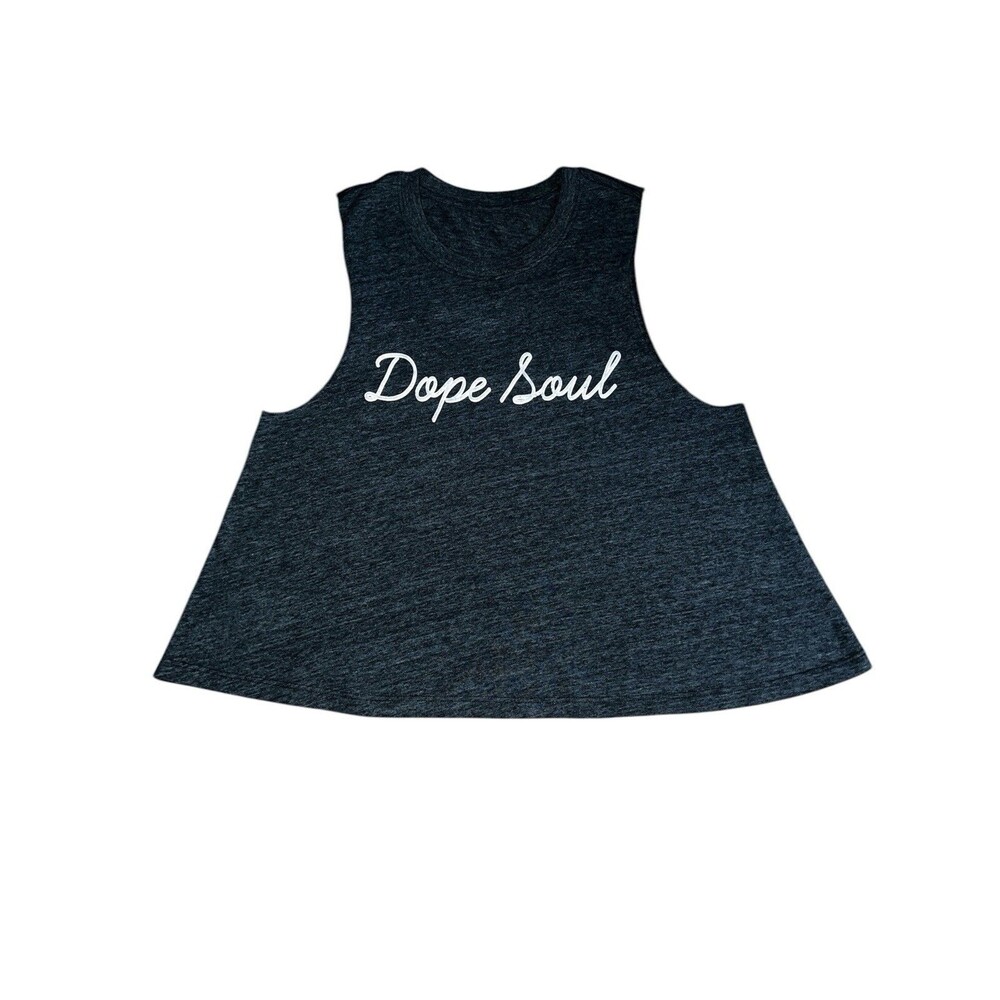 Dope Soul Womens Heather Gray Tank Top Unknown Brand & Size See Description